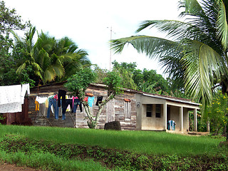 Image showing typical house corn island nicaragua