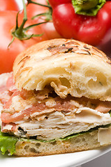 Image showing gourmet chicken sandwich