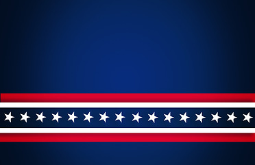 Image showing Flag, america and background with stars and stripes to represent a nation, country or patriotism in war or competition. Wallpaper, government and internation with a symbol of the usa closeup