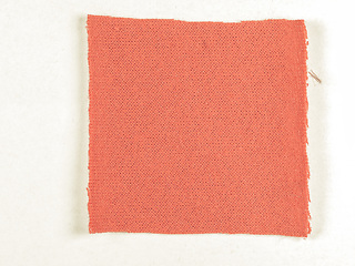 Image showing Vintage looking Red fabric sample