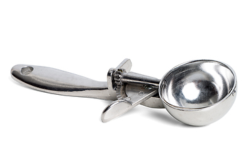 Image showing Metal ice cream scoop