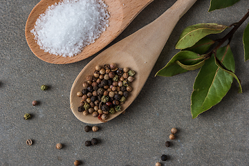 Image showing Food ingredients on concrete background