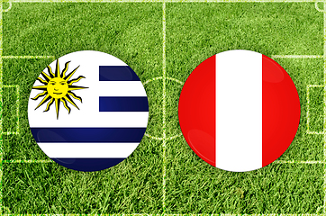 Image showing Uruguay vs Peru football match
