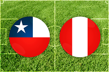 Image showing Chile vs Peru football match