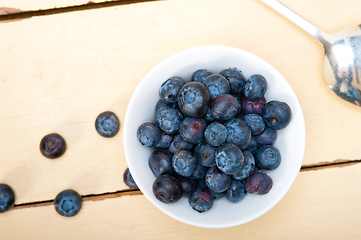 Image showing fresh blueberry bowl