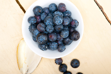 Image showing fresh blueberry bowl