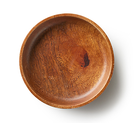 Image showing empty wooden bowl