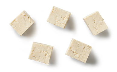 Image showing pieces of tofu cheese