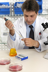 Image showing Man working in a laboratory