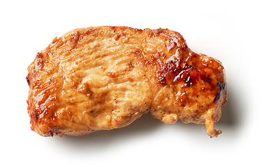 Image showing piece of fried chicken fillet