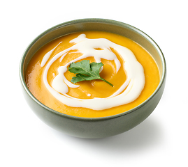 Image showing bowl ov vegetable cream soup