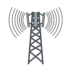 Image showing Cellular Broadcasting Antenna Icon