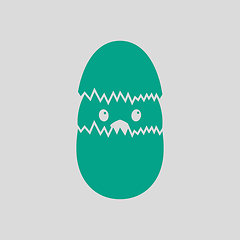 Image showing Easter Chicken In Egg Icon