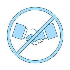 Image showing No Hand Shake Icon