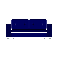 Image showing Cinema Sofa Icon