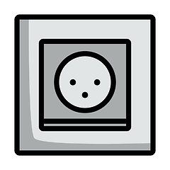 Image showing South Africa Electrical Socket Icon