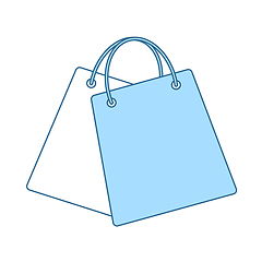 Image showing Two Shopping Bags Icon