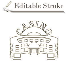 Image showing Casino Building Icon