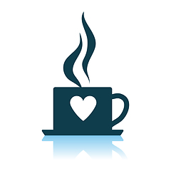 Image showing Valentine Day Coffee Icon