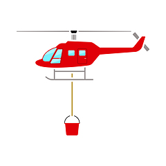 Image showing Fire Service Helicopter Icon