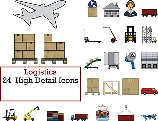 Image showing Logistics Icon Set