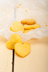 Image showing heart shaped shortbread valentine cookies