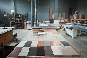 Image showing Production department at a furniture factory