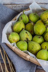 Image showing Delicious figs on kitchen coutertop