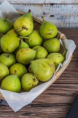 Image showing Delicious figs on kitchen coutertop