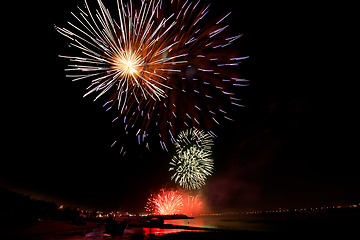 Image showing Fireworks of St Paio of Torreira