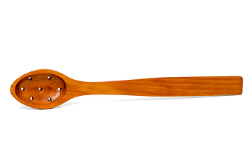 Image showing Close-up of wooden spoon