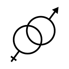 Image showing Man Female Symbol Icon