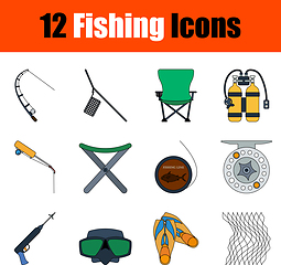 Image showing Fishing Icon Set