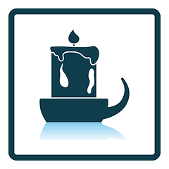 Image showing Candle In Candlestick Icon