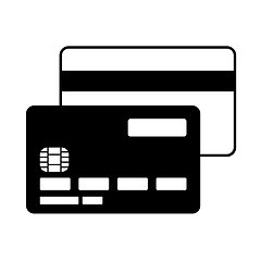 Image showing Front And Back Side Of Credit Card Icon