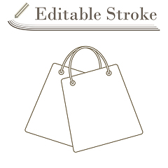 Image showing Two Shopping Bags Icon