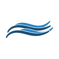 Image showing Water Wave Icon