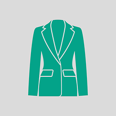 Image showing Business Woman Suit Icon