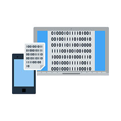 Image showing Exchanging Data Icon