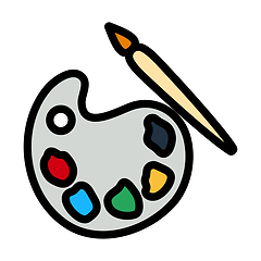 Image showing Icon Of School Palette