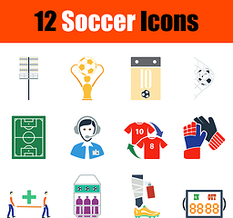 Image showing Soccer Icon Set