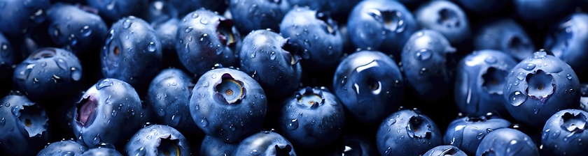 Image showing Fresh blueberries berries