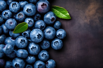 Image showing Fresh blueberries berries