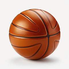 Image showing Basketball ball on white