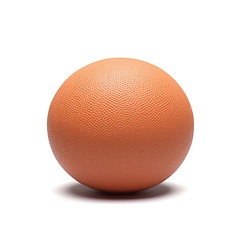 Image showing Orange ball on white