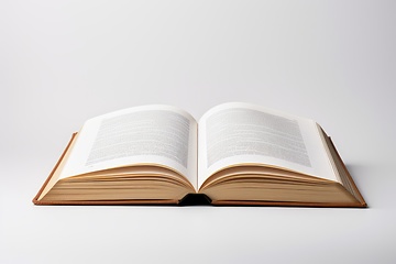 Image showing Open book on white