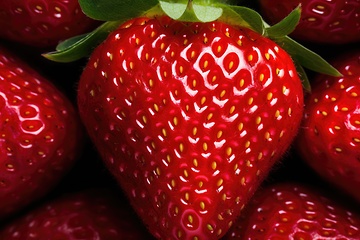 Image showing Fresh strawberry background