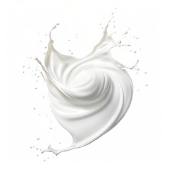 Image showing Milk splash on white