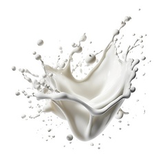 Image showing Milk splash on white