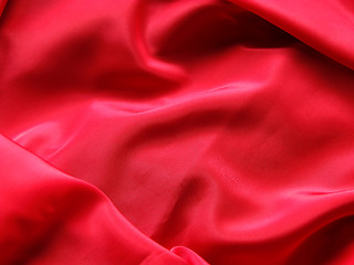 Image showing Red Silk